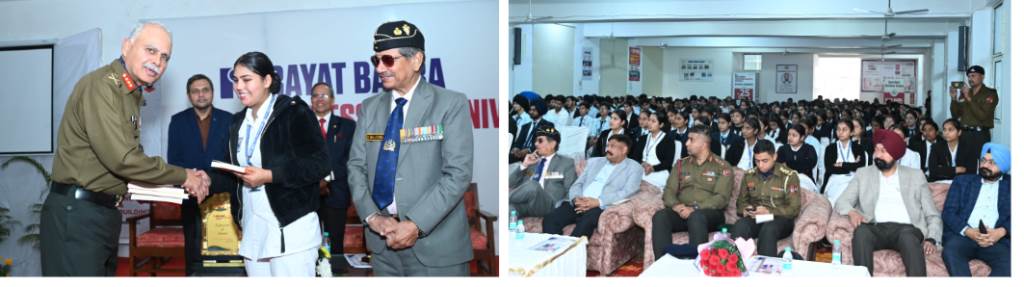 रयातबाहरा प्रोफेशनल यूनिवर्सिटी में लेफ्टिनेंट जनरल अजय चांदपुरिया ने छात्रों को किया प्रेरित